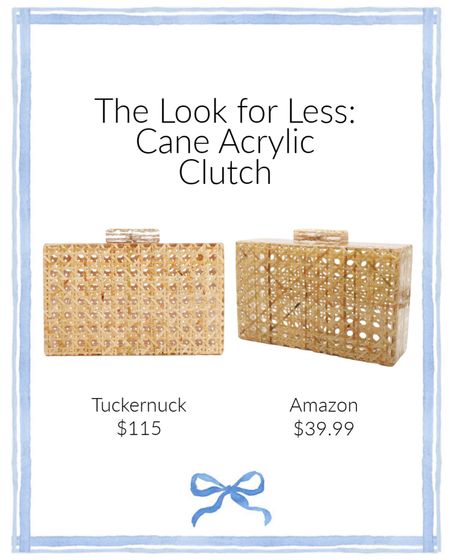 Cane acrylic clutch higher price and lower price! I have the Amazon on and it looks so good!

#LTKFindsUnder50 #LTKStyleTip #LTKSeasonal