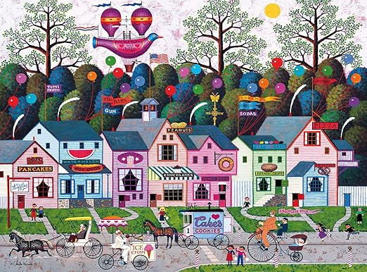 Buffalo Games - Silver Select - Charles Wysocki - Confection Street - 1000 Piece Jigsaw Puzzle fo... | Amazon (US)