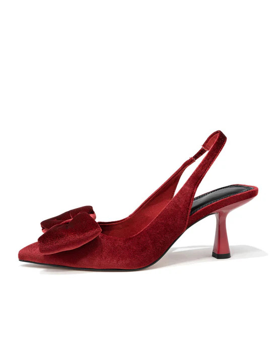 Shannon Velvet Slingback Heel | VICI