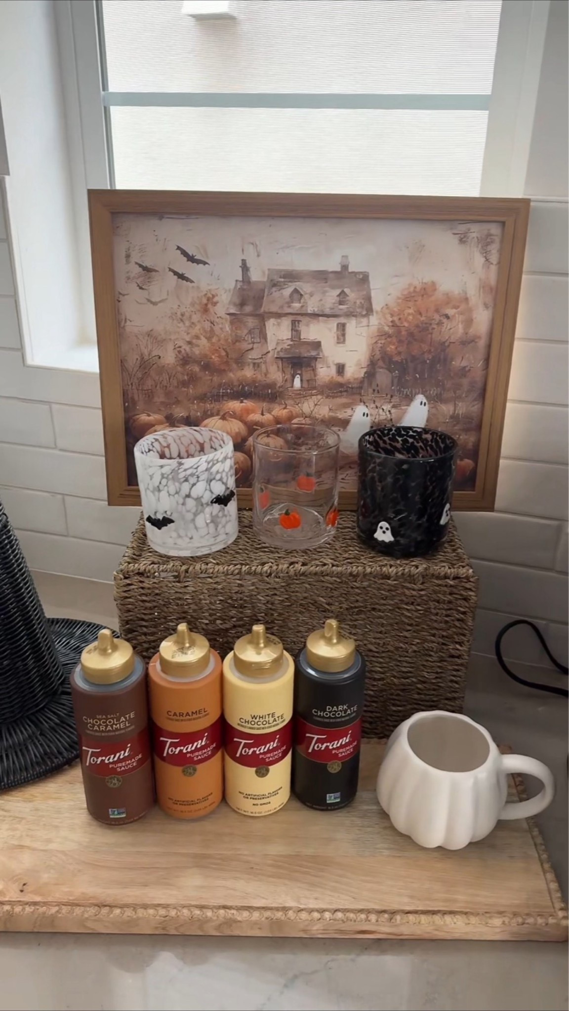 setting up my falloween coffee bar☕️🍁✨🤎🍂 

#falloween #coffeebar #falldecor #fall #autumn #fallcoffeebar #ghostart

#LTKHome #LTKSeasonal #LTKU