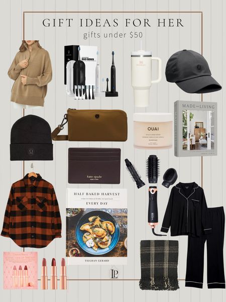 Gift guide for her gifts under $50 

Gift guide for her , gift exchange , gift ideas for her , lululemon, cook book, wallet , wristlet, baseball cap , sweater , toothbrush , hair styling tools , Stanley cup , Sephora must haves 

#LTKunder50 #LTKunder100 #LTKGiftGuide