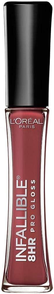 L’Oreal Paris Makeup Infallible 8 Hour Hydrating Lip Gloss, Sangria, 0.5 Ounce | Amazon (US)
