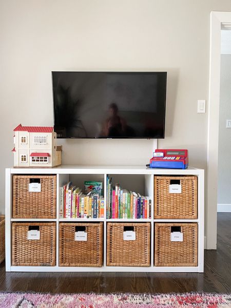 A cubby system for items you grab for often! 

#LTKhome #LTKfamily