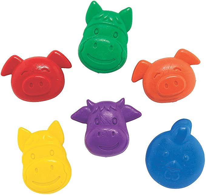 Fun Express Farm Animals Shaped Crayons - 24 Pieces - Educational and Learning Activities for Kid... | Amazon (US)