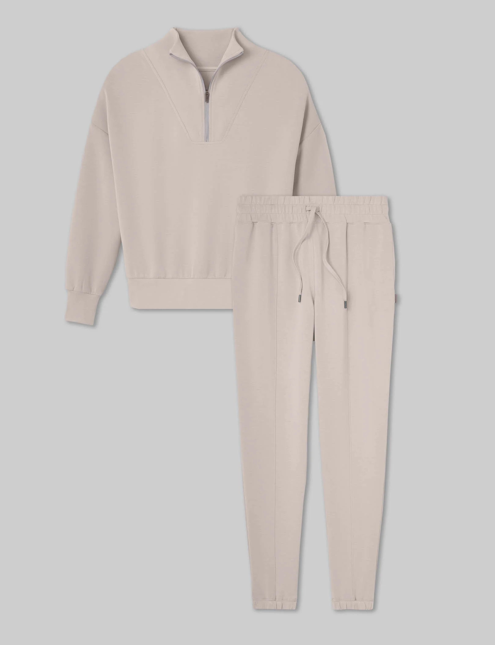 Women's Luxe Traveler Knit Quarter Zip & Jogger Set | Tommy John