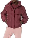 Daily Ritual Women's Relaxed-Fit Mock-Neck Short Puffer Jacket (Available in Plus Size) | Amazon (US)