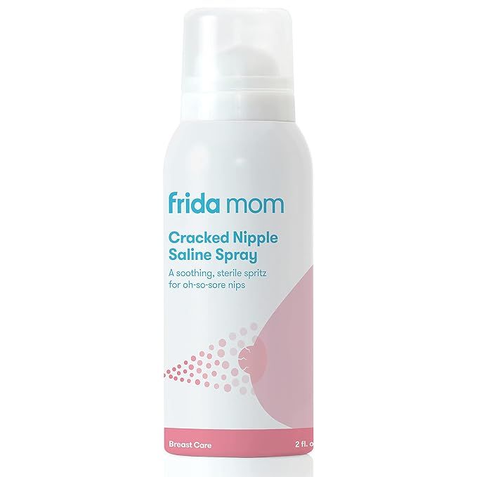 Frida Mom Cracked Nipple Soothing Spray | All-Natural Saline Spray to Heal Sore, Cracked Breastfe... | Amazon (US)