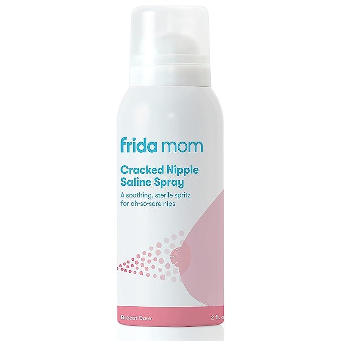 Frida Mom Cracked Nipple Soothing Spray | All-Natural Saline Spray to Heal Sore, Cracked Breastfe... | Amazon (US)