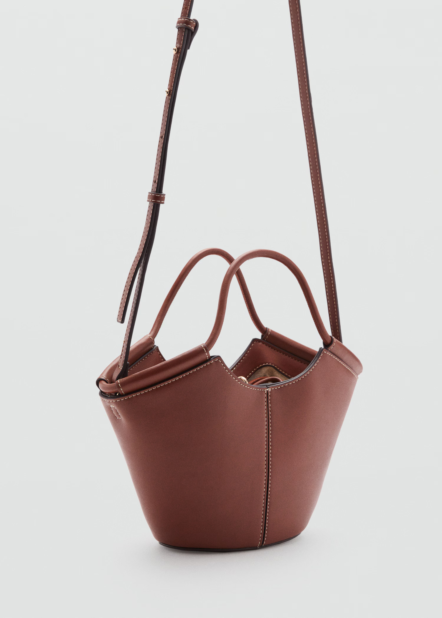 Mini shopper-style shoulder bag - Women | MANGO USA | Mango (US/MX/AU)