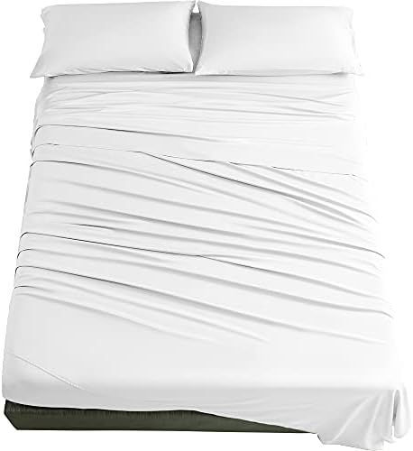 SAKIAO 100% Bamboo King Size Bed Sheets Set - 1800 Thread Count Super Soft Silk Feel Wrinkle Free... | Amazon (US)