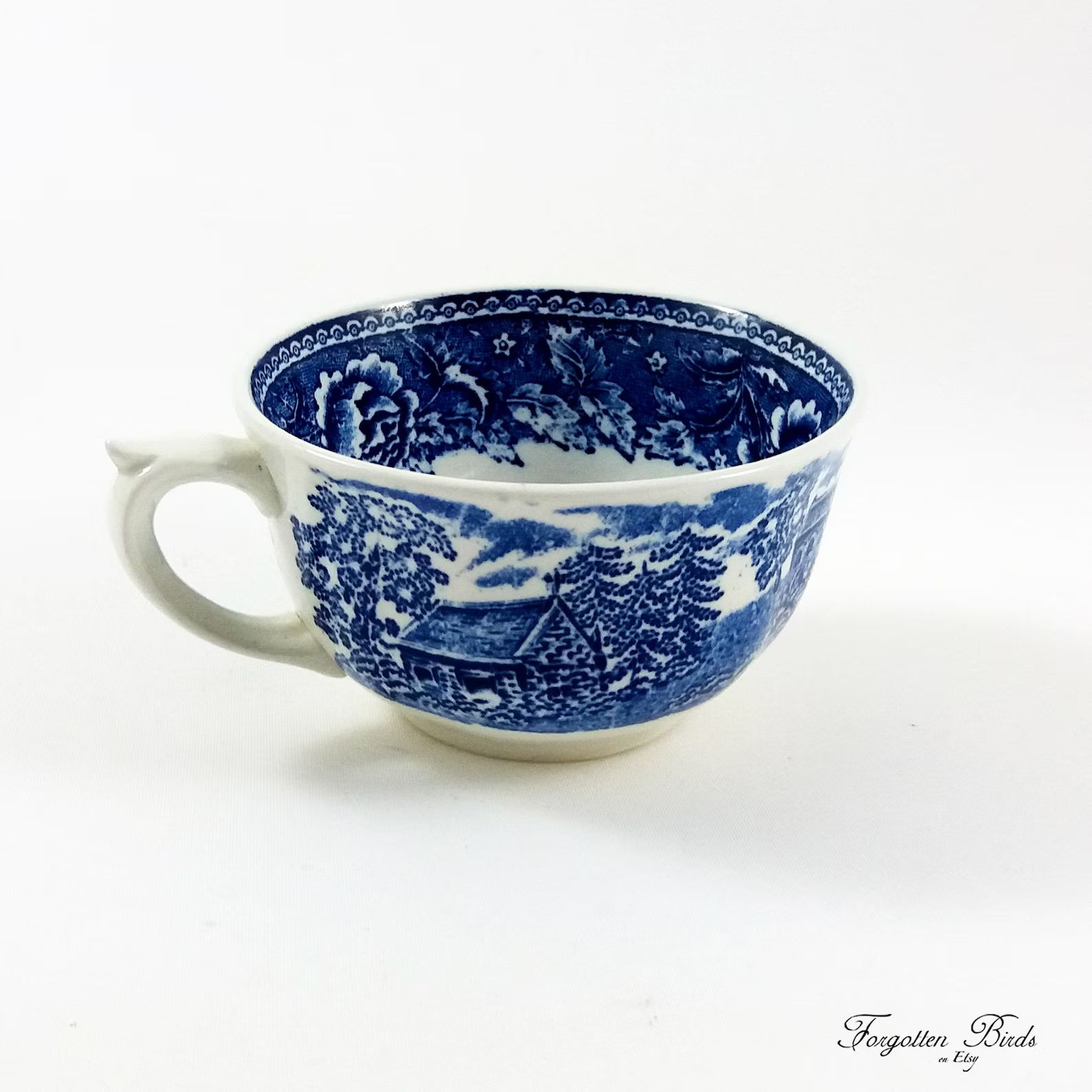 Arabia Wärtsila Finland Blue Landscape Tea Cup Designed by Reinhard Richter / Vintage Finnish Ta... | Etsy (US)