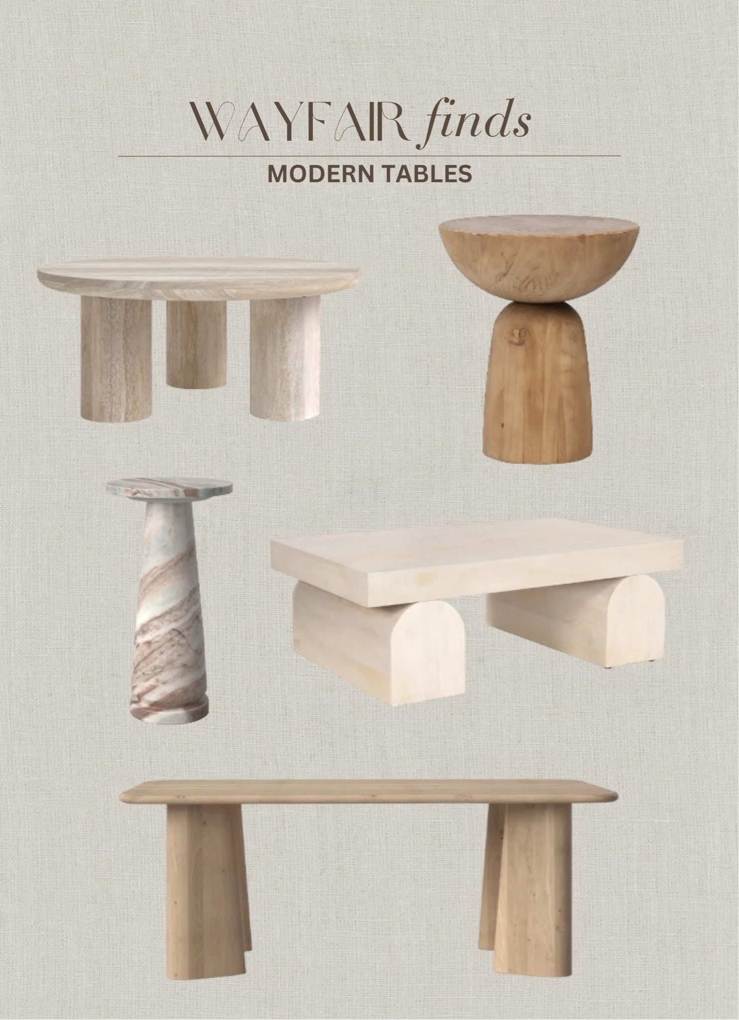 Wayfair tables #homedecor #decor #home #neutral

#LTKhome