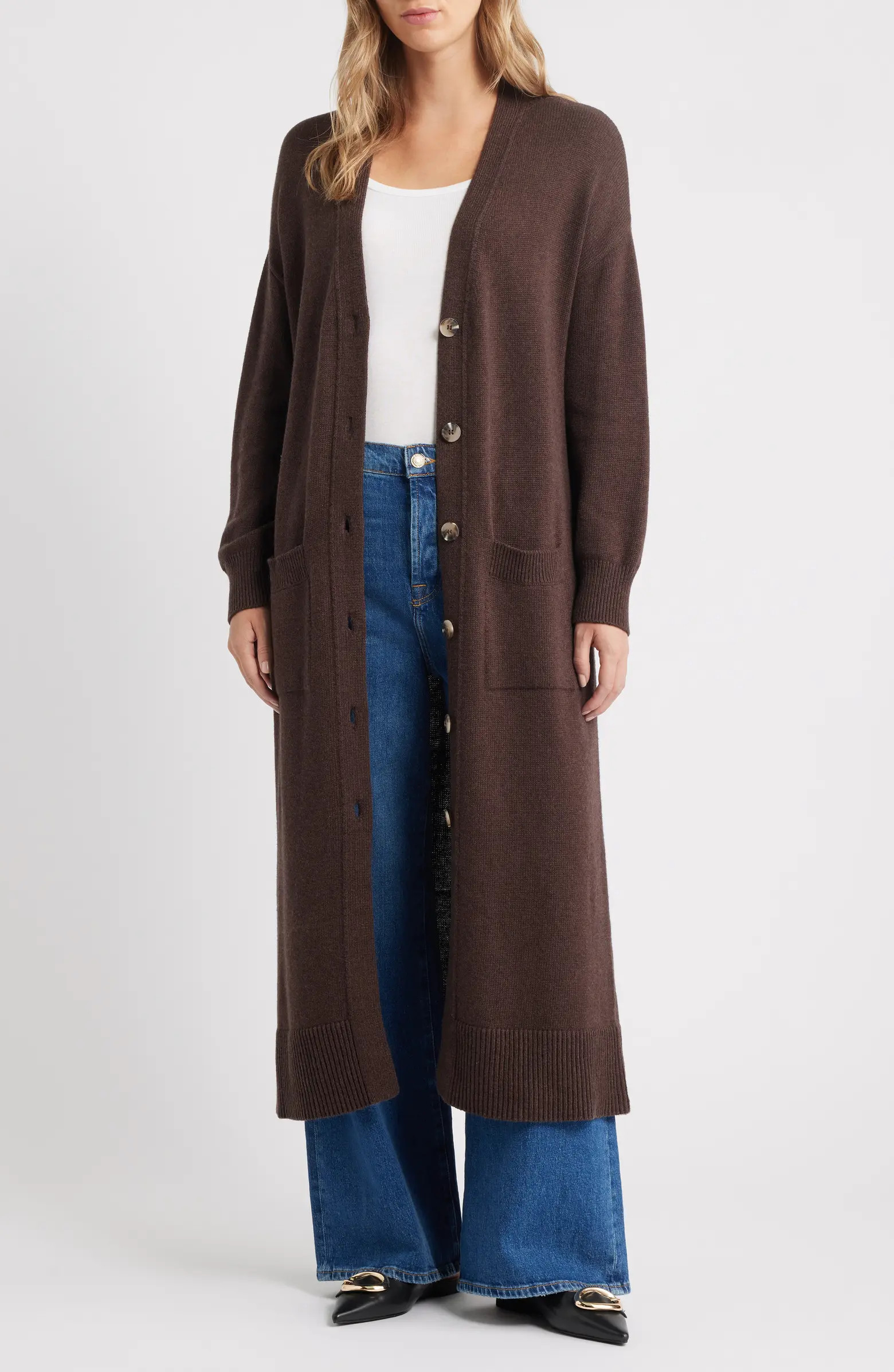 525 Kit Cotton Blend Duster Cardigan | Nordstrom | Nordstrom