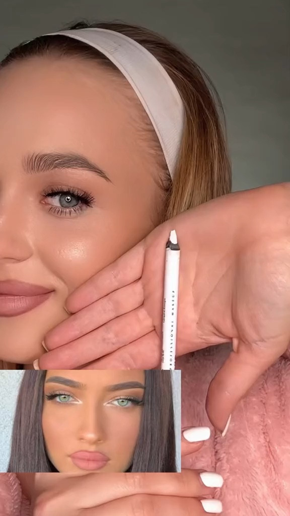 My favorite white pencil for waterline 🤗 On all my videos, I use this pencil. Be careful, Nyx has several white pencils and they are similar to each other. The fact is that the rest of the white pencils are not pigmented at all, they look transparent or gray on the waterline. I myself bought the wrong pencils 3 times by mistake🤦🏼‍♀️🤪
