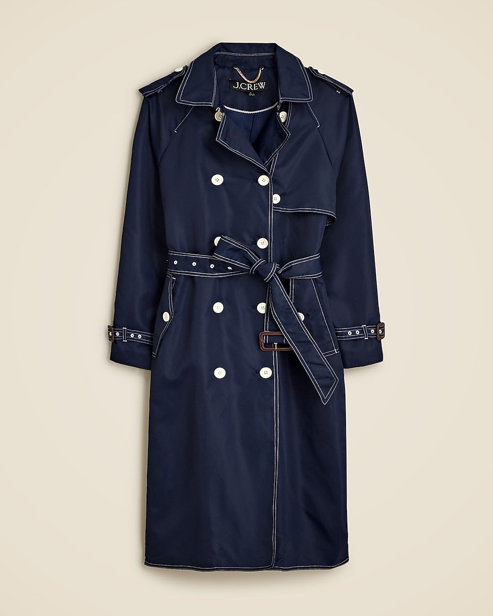 Relaxed trench coat in lightweight shiny nylon | J. Crew US