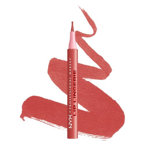 NYX PROFESSIONAL MAKEUP Lip Lingerie Liner Stain, Seamless Make Up with All-Day Color, Waterproof Lip Stain Finish - Send Nudes (Rosewood) | Amazon (US)