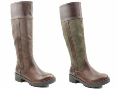 Ladies Tall Riding Boots Heavenly Feet Winter Classic Comfort Zip Vegan Leather   | eBay | eBay UK