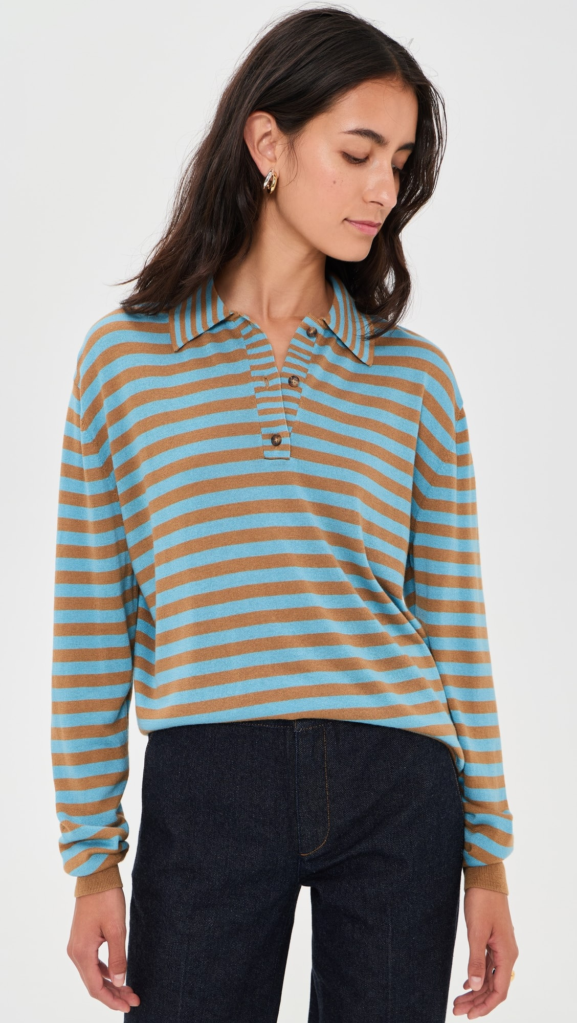 La Ligne | Striped Ben Polo Sweater — shop this pick from Emily's edit