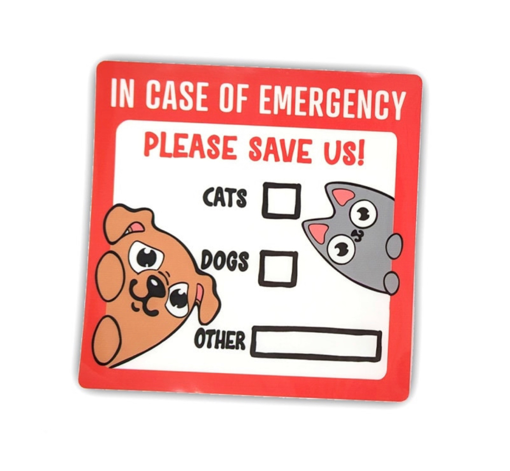 in case of emergency for pets 🚨

window sticker decal 

#LTKGiftGuide #LTKsalealert #LTKhome