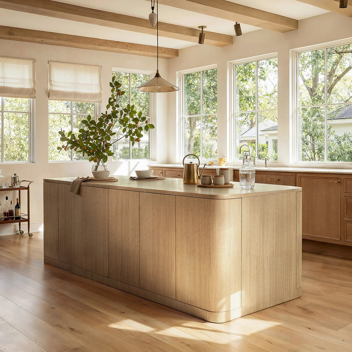 110.2'' W Double-Sided Kitchen Island With 6-Door Cabinet | Wayfair North America