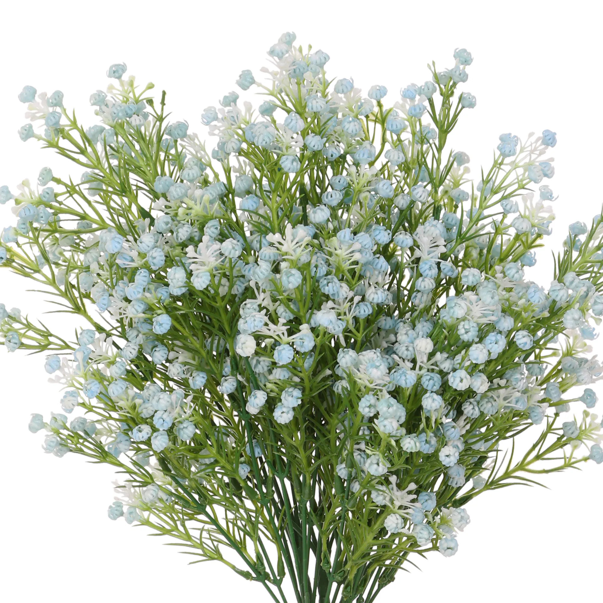 Unique Bargains 6pcs Fake Long Stem Baby's Breath Bouquets Real Touch Faux Artificial Flowers for Wedding Floral Arrangement Party Home Decor | Lowe's