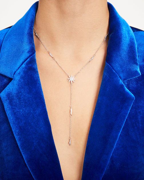 Luna Lariat Necklace - Silver | VICI Collection