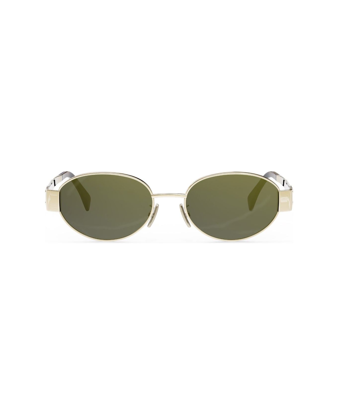 Celine Cl40235u Metal Triomphe 30n Gold Sunglasses | Italist.com US