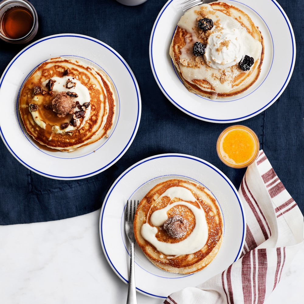 Apilco Tradition Blue-Banded Dinner Plates, Set of 4 | Williams-Sonoma