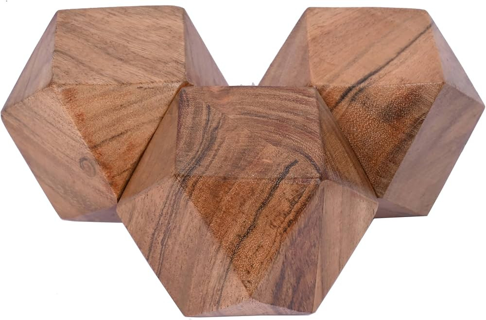 NIRMAN Acacia Wood Decorative Wood Ball for Centerpiece or Individual Use Ideal for Use in Living... | Amazon (US)