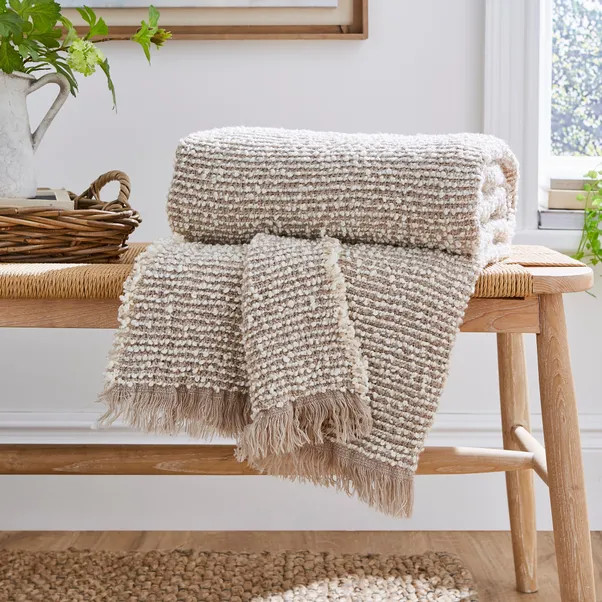 Churchgate Kibworth Boucle Throw 130x180cm | Dunelm (migrated)
