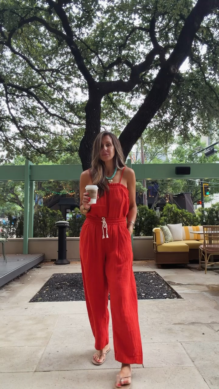 TRENDING! This red set is such a moment. Lightweight, easy, and the color does all the work for you. Perfect for coffee runs, vacation days, or anytime you want to feel put together without trying too hard

red outfit, summer outfit, casual style, vacation outfit, easy look, themominstyle 

#LTKootd #LTKSeasonal #LTKOver40