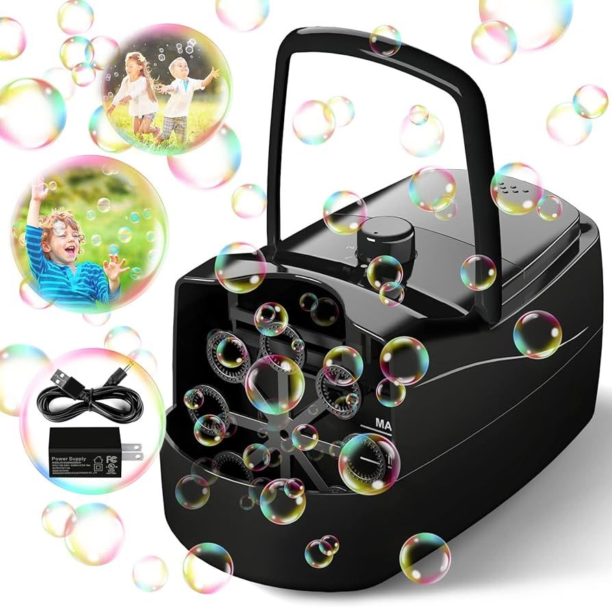 Bubble Machine, Automatic Bubble Blower Electronics Bubble Maker for Kids 10000+ Bubbles Per Minu... | Amazon (US)