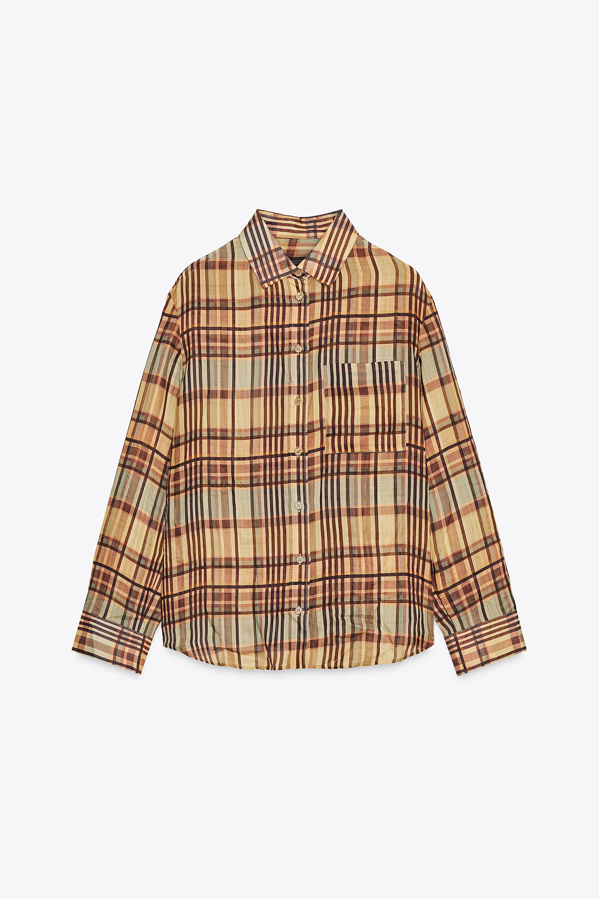 ZW COLLECTION RAMIE PLAID SHIRT | Zara US