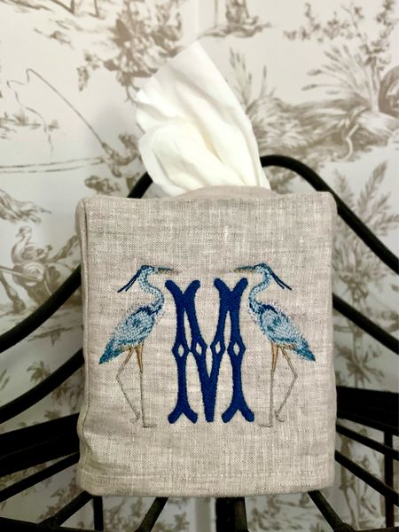 I’m thrilled with this embroidered, monogrammed tissue box cover from Etsy. This seller has so many classic styles to choose from.

#LTKunder50 #LTKhome #LTKFind