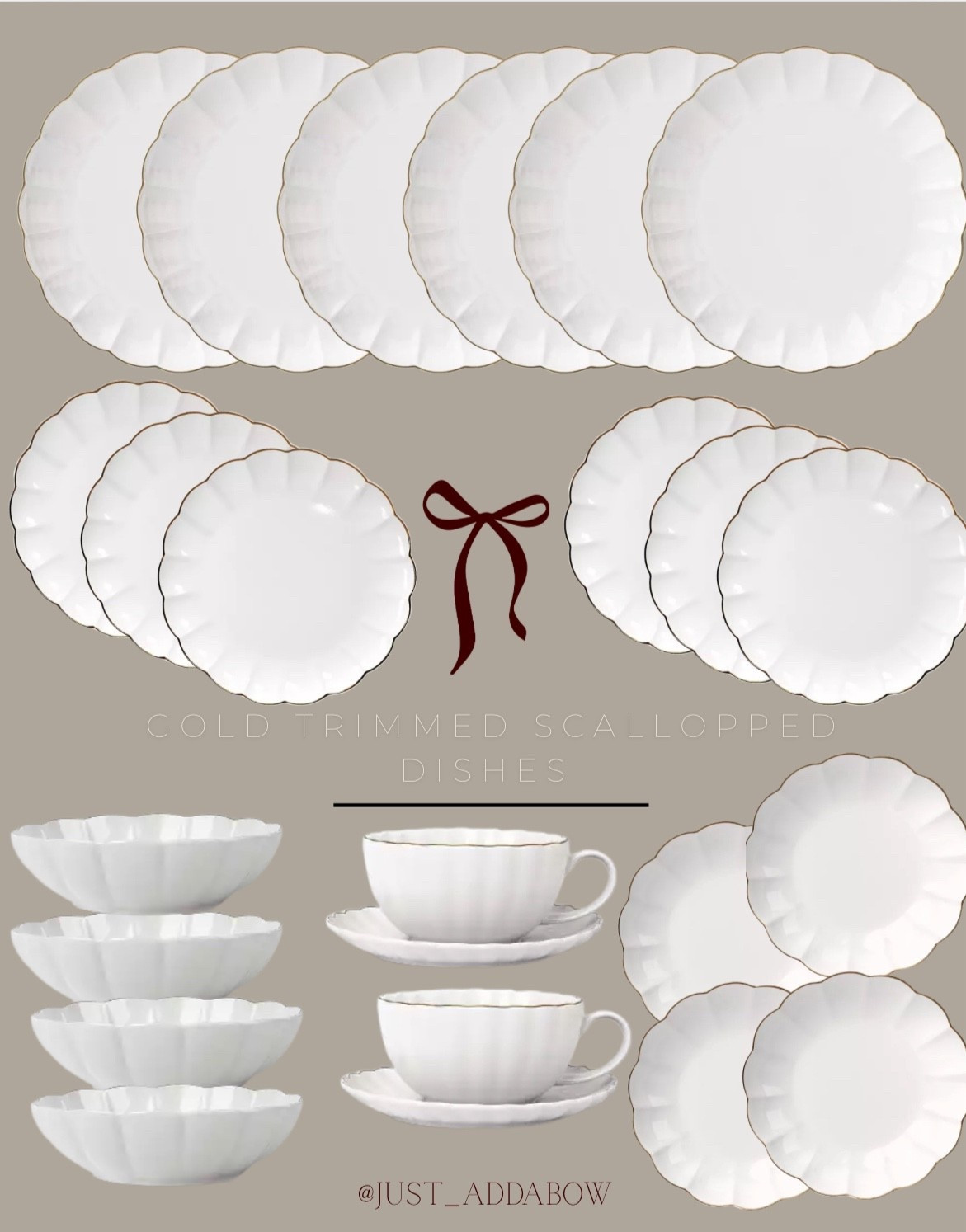White scalloped dishes 
Holiday plates 
White bowls  
Target holiday 

#LTKParties #LTKSeasonal #LTKHome