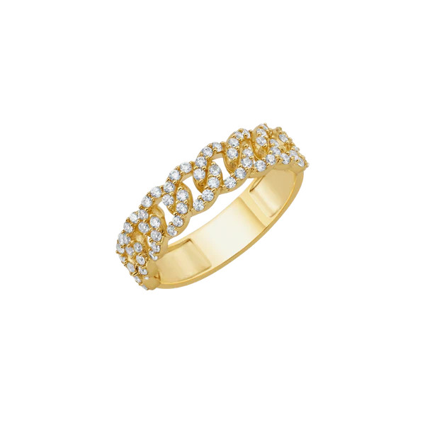 14K Cuban Ring | IceLink