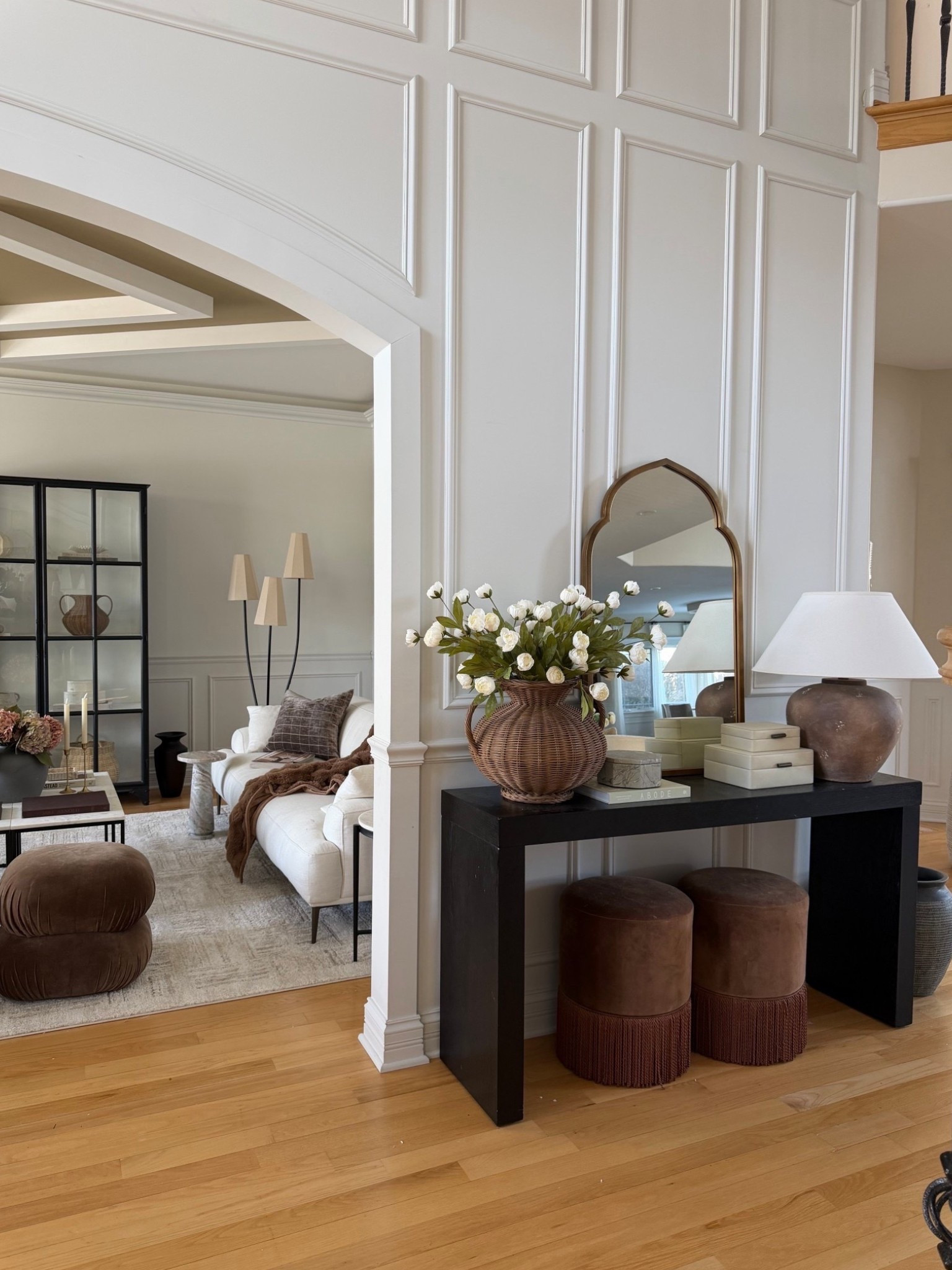 One of my favorite vignettes in our home 🤍
This console moment adds warmth and balance the second you walk in — I love mixing sculptural shapes with soft, neutral textures. Linking everything styled here.

#LTKSeasonal #LTKHome