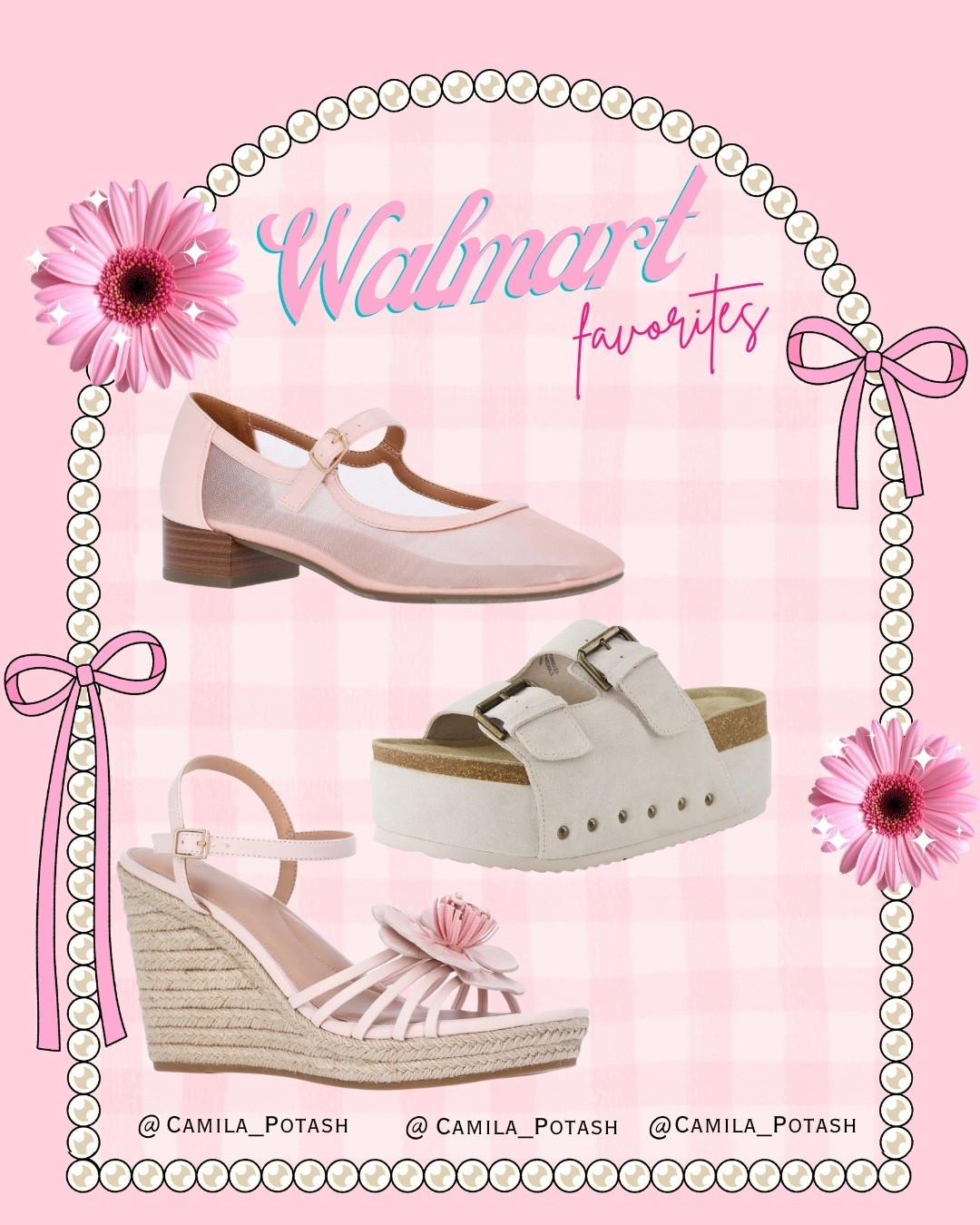 These Walmart shoe finds are the perfect mix of feminine, trendy, and easy-to-wear styles for everyday outfits 💗✨

I love finding shoes that feel stylish but are still practical enough to wear throughout the day, and these picks are such versatile options that can work with so many different looks.

🌸 Blush Mary Jane block heel
These are such a classic and elegant style. The soft pink tone paired with the Mary Jane strap gives them a vintage-inspired look that feels both timeless and modern. They’re perfect with dresses, skirts, or even tailored pants for a polished outfit.

🤍 Platform buckle sandals
These are such a comfortable and trendy option. The platform sole adds height while still being easy to walk in, and the neutral color makes them a great everyday shoe that pairs well with casual outfits.

💗 Floral wedge espadrille sandals
These wedges are perfect for spring and summer outfits. The espadrille sole gives them that relaxed, vacation-ready feel, while the floral detail adds a feminine touch. They’re great for brunch, events, or dressing up a simple dress.

I love finding affordable shoes that still look stylish and elevated, and Walmart has been such a great place lately for discovering cute fashion pieces without spending a lot.

Walmart fashion finds
Walmart shoe finds
Walmart heels women
Mary Jane heels women
blush pink Mary Jane shoes
platform sandals women
Walmart platform sandals
espadrille wedge sandals
wedge sandals women
spring shoes Walmart
summer shoes Walmart
feminine shoes aesthetic
cute Walmart shoes
affordable fashion Walmart
budget friendly fashion finds
trending shoes women
LTK Walmart finds

#LTKSaleAlert #LTKSpringSale #LTKgrwm