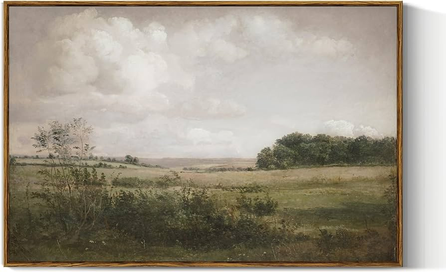 VIYYIEA Vintage Landscape Large Framed Wall Art, Nature Wilderness Scenery Paintings Decor Aesthe... | Amazon (US)