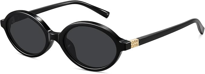 WOWSUN Retro Oval Sunglasses Womens Trendy Sun Glasses Sunnies UV400 Protection | Amazon (US)