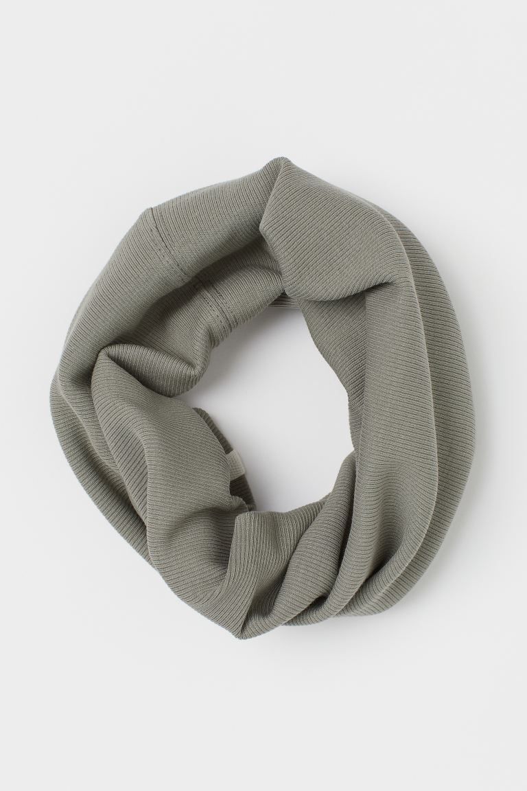 Ribbed Cotton Tube Scarf | H&M (US + CA)
