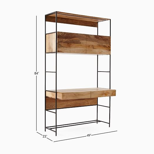Industrial Modular Wall Desk (49") | West Elm (US)