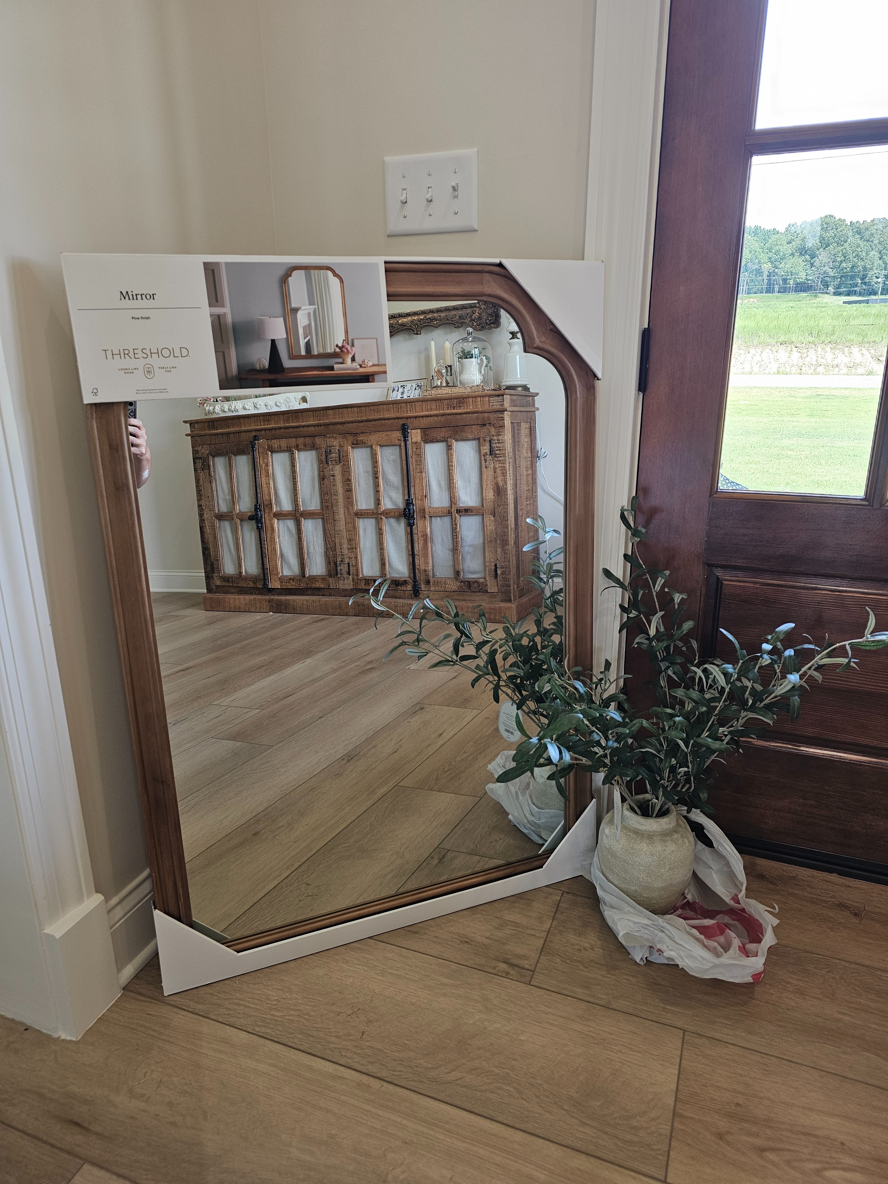 Just order this mirror and plant for my hall bathroom from target

#LTKHome