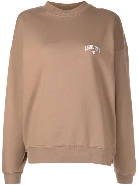 ANINE BING Phoenix logo-print Sweatshirt - Farfetch | Farfetch Global