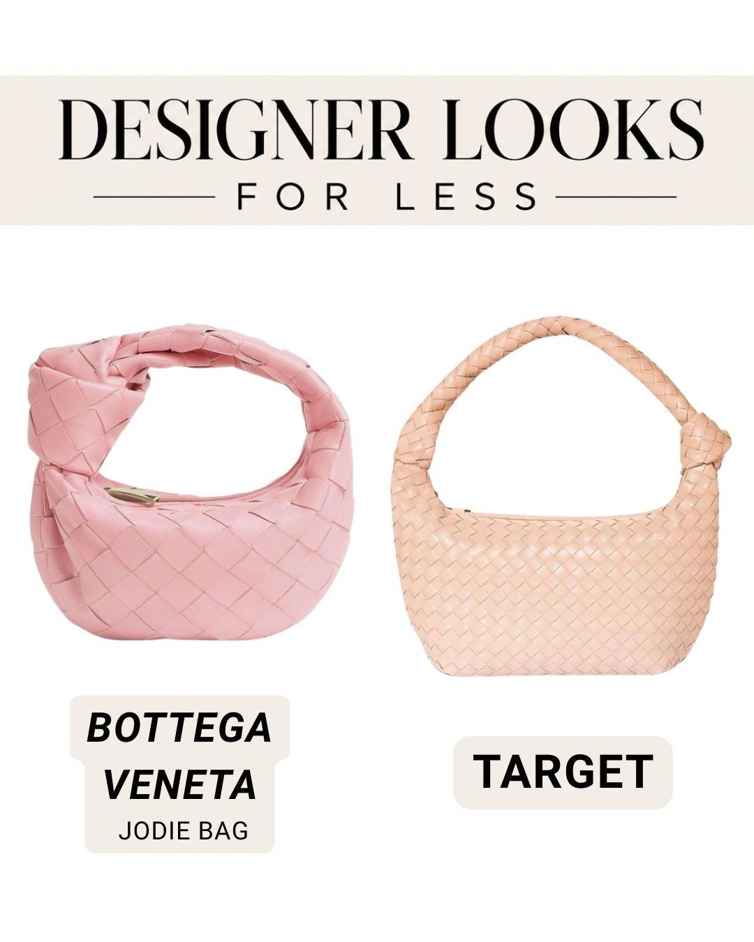 Designer vs Dupe 👀
Bottega vibes without the splurge 🤍
this woven bag dupe is SO similar — linking both options

✨ tap to shop the look for less
#ltkstyle #ltkunder50 #designerdupe
