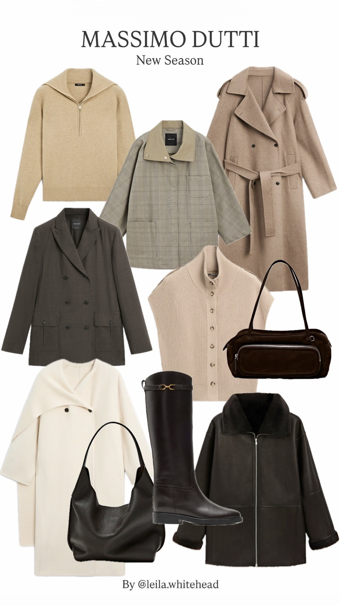 #massimodutti never fail to deliver - another great season of winter coats, jackets and knitwear have arrived in autumnal tones - finished perfectly with leather accessories which look far more expensive than their price point suggests!

#LTKuk #LTKautumn #LTKeurope