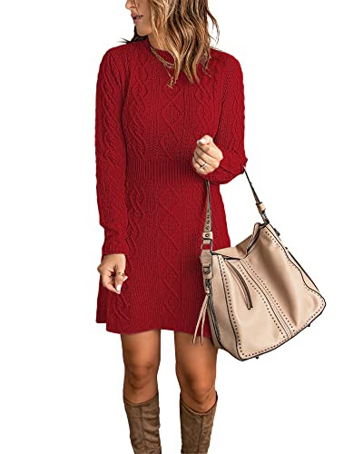 luvamia Cocktail Dresses for Women Wedding Guest Fall Dress Women Christmas Dresses for Women Red Dress for Christmas for Women Ugly Christmas Dress for Women True Red Size Small Size 4 Size 6 | Amazon (US)