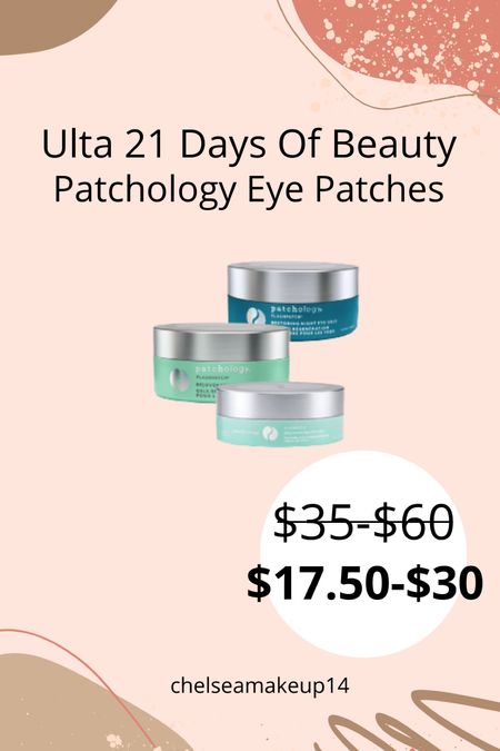 Ulta 21 Days Of Beauty // Patchology Eye Patches 

#LTKbeauty #LTKsalealert