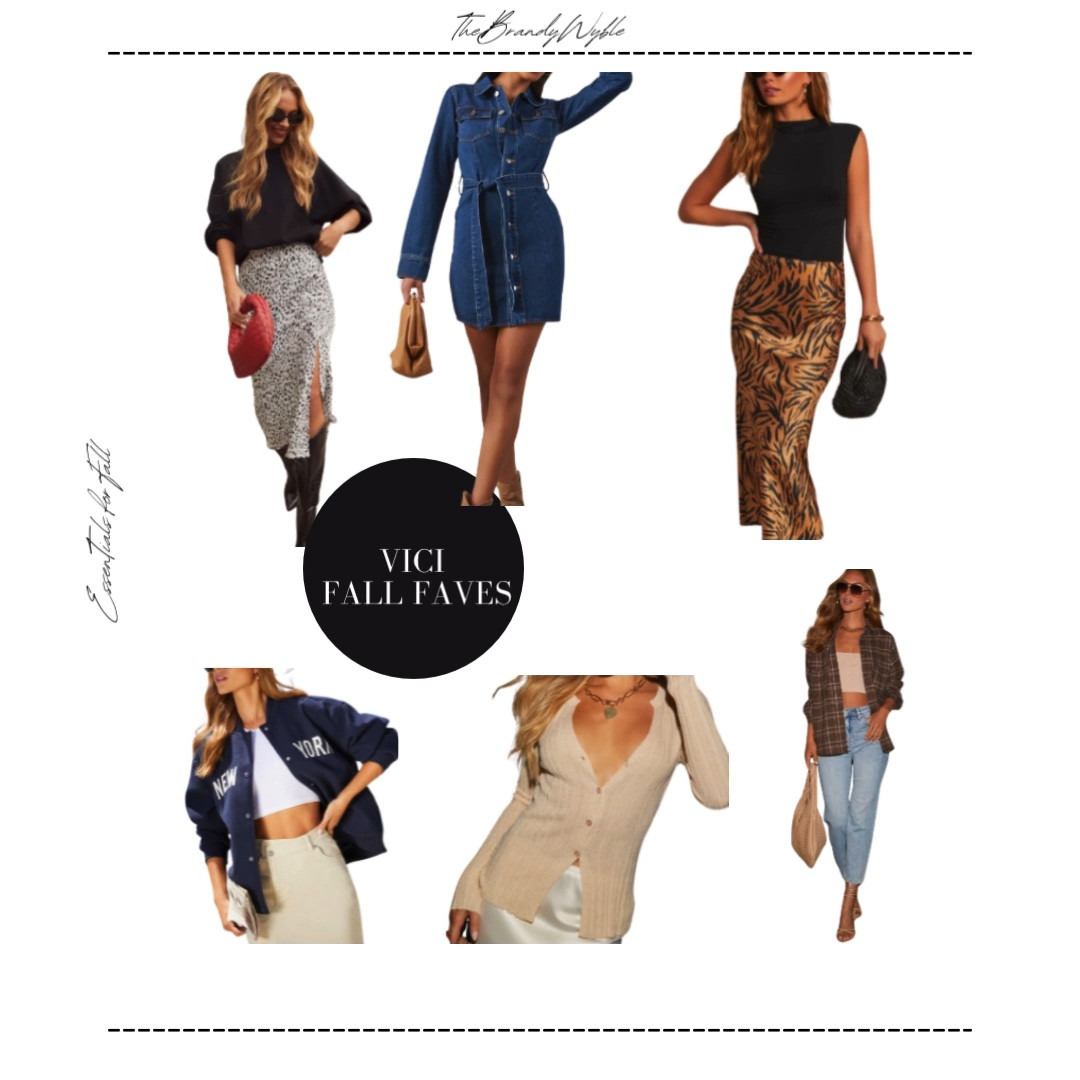 Vici Collection favorites for fall
Campfire knit sweater 
Denim Dress
Dylan Cropped mock neck top
Statement jackets
Plaid & Boots
Fall wardrobe staples 

#LTKxVICI #LTKWorkwear #LTKBacktoSchool