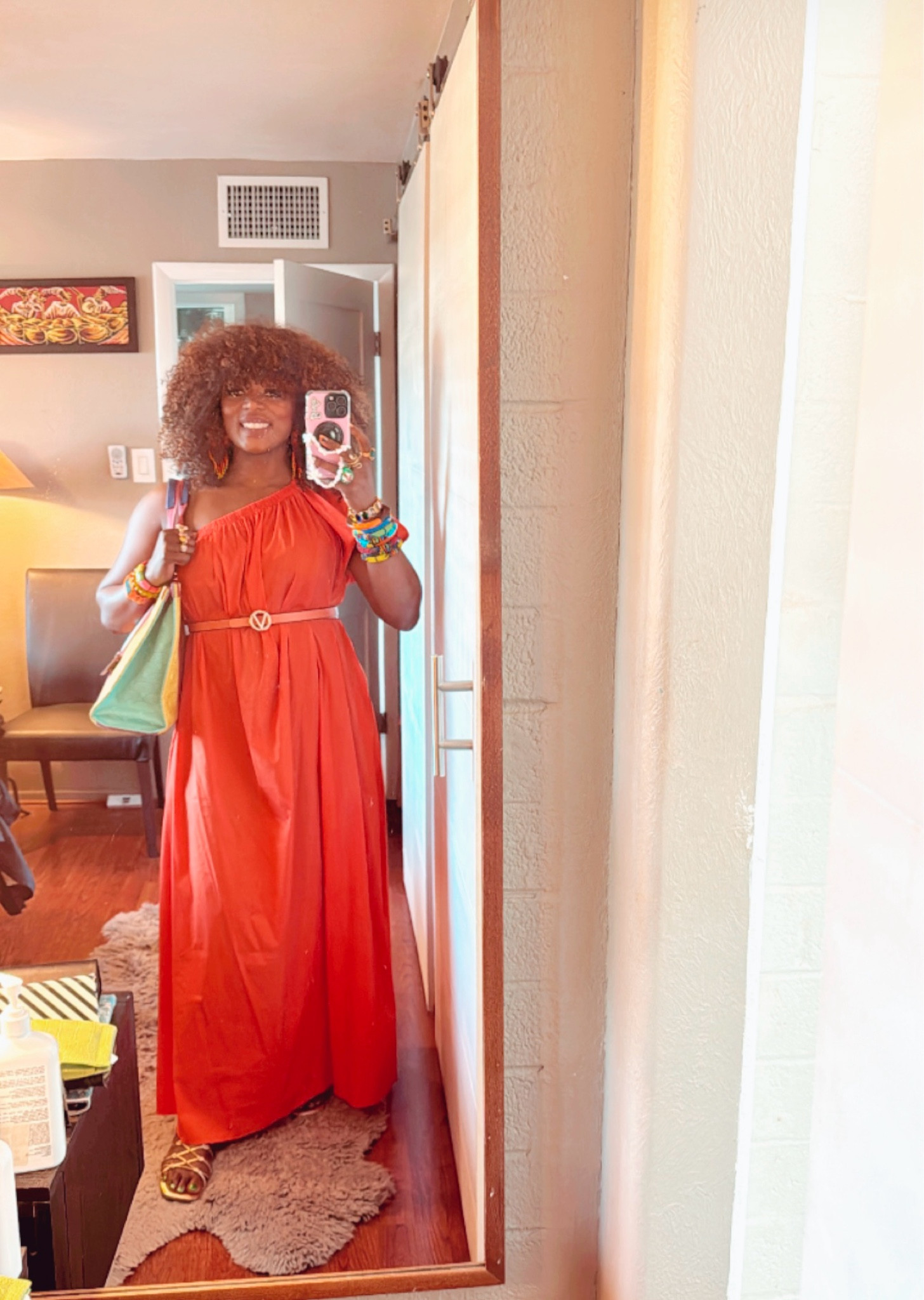 Style appointment fit! When I’m on the go for a client style appointment,  it’s important to dress comfortably & that’s where this easy dress, belt & sandals & tote come in handy. It’s 75 degrees here in Az so it’s nice to still live in my summer clothes just add a denim jacket worn over the shoulder! 

#LTKStyleTip #LTKParties #LTKWorkwear